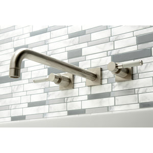 Kaiser KS6048DKL Two-Handle 3-Hole Wall Mount Roman Tub Faucet, Brushed Nickel
