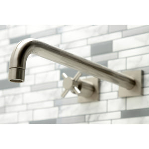 Concord KS6048DX Two-Handle 3-Hole Wall Mount Roman Tub Faucet, Brushed Nickel