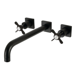 Essex KS6050BEX Two-Handle 3-Hole Wall Mount Roman Tub Faucet, Matte Black