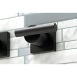 Manhattan KS6050CML Two-Handle 3-Hole Wall Mount Roman Tub Faucet, Matte Black