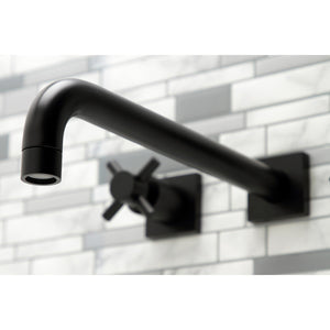 Concord KS6050DX Two-Handle 3-Hole Wall Mount Roman Tub Faucet, Matte Black