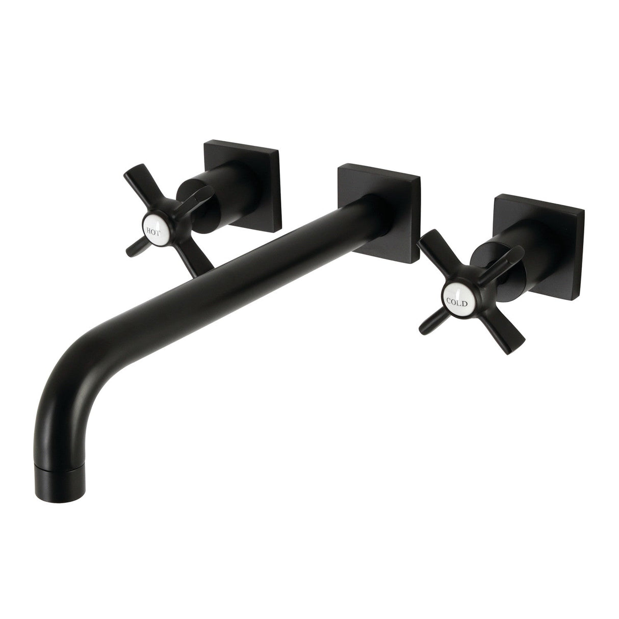 Millennium KS6050ZX Two-Handle 3-Hole Wall Mount Roman Tub Faucet, Matte Black