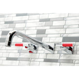 Kaiser KS6051CKL Two-Handle 3-Hole Wall Mount Roman Tub Faucet, Polished Chrome
