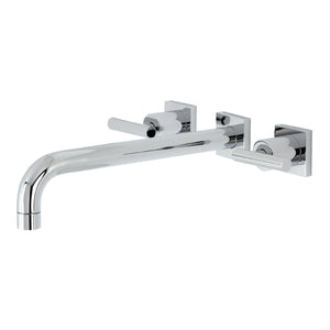 Manhattan KS6051CML Two-Handle 3-Hole Wall Mount Roman Tub Faucet, Polished Chrome