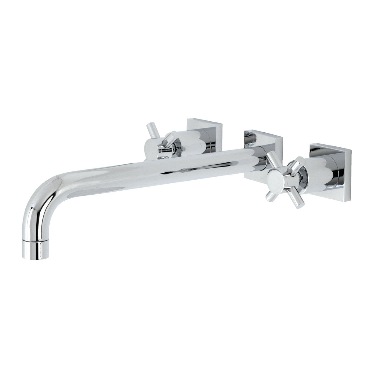 Concord KS6051DX Two-Handle 3-Hole Wall Mount Roman Tub Faucet, Polished Chrome