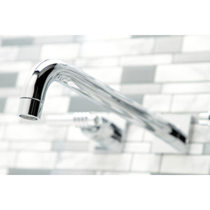 Milano KS6051ML Two-Handle 3-Hole Wall Mount Roman Tub Faucet, Polished Chrome