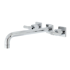 Milano KS6051ML Two-Handle 3-Hole Wall Mount Roman Tub Faucet, Polished Chrome