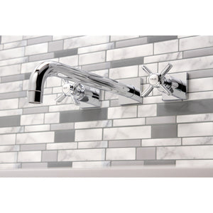 Millennium KS6051ZX Two-Handle 3-Hole Wall Mount Roman Tub Faucet, Polished Chrome