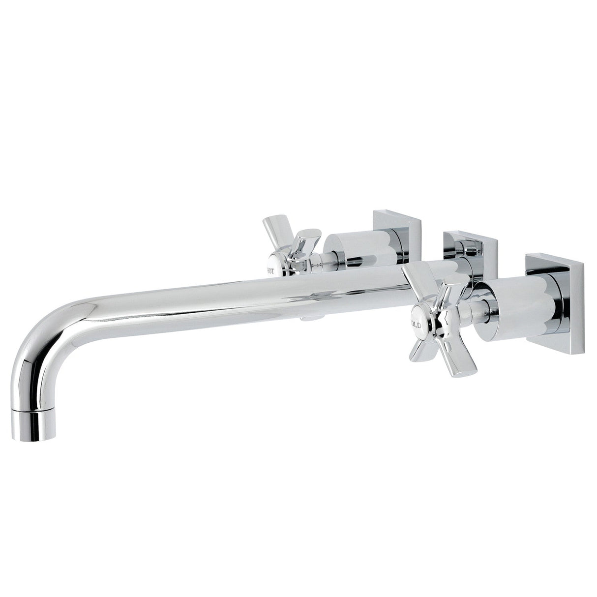 Millennium KS6051ZX Two-Handle 3-Hole Wall Mount Roman Tub Faucet, Polished Chrome