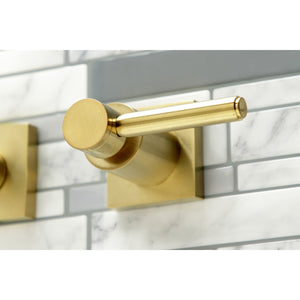 Concord KS6057DL Two-Handle 3-Hole Wall Mount Roman Tub Faucet, Brushed Brass