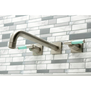 Kaiser KS6058CKL Two-Handle 3-Hole Wall Mount Roman Tub Faucet, Brushed Nickel