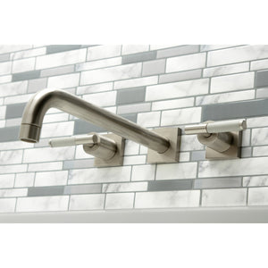 Kaiser KS6058CKL Two-Handle 3-Hole Wall Mount Roman Tub Faucet, Brushed Nickel
