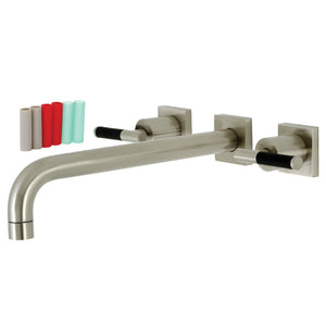 Kaiser KS6058CKL Two-Handle 3-Hole Wall Mount Roman Tub Faucet, Brushed Nickel