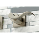 NuWave KS6058DFL Two-Handle 3-Hole Wall Mount Roman Tub Faucet, Brushed Nickel
