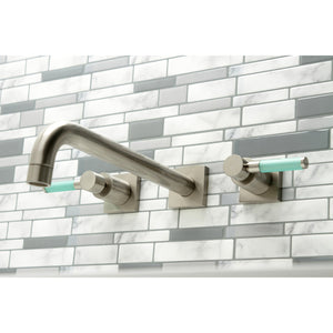 Kaiser KS6058DKL Two-Handle 3-Hole Wall Mount Roman Tub Faucet, Brushed Nickel