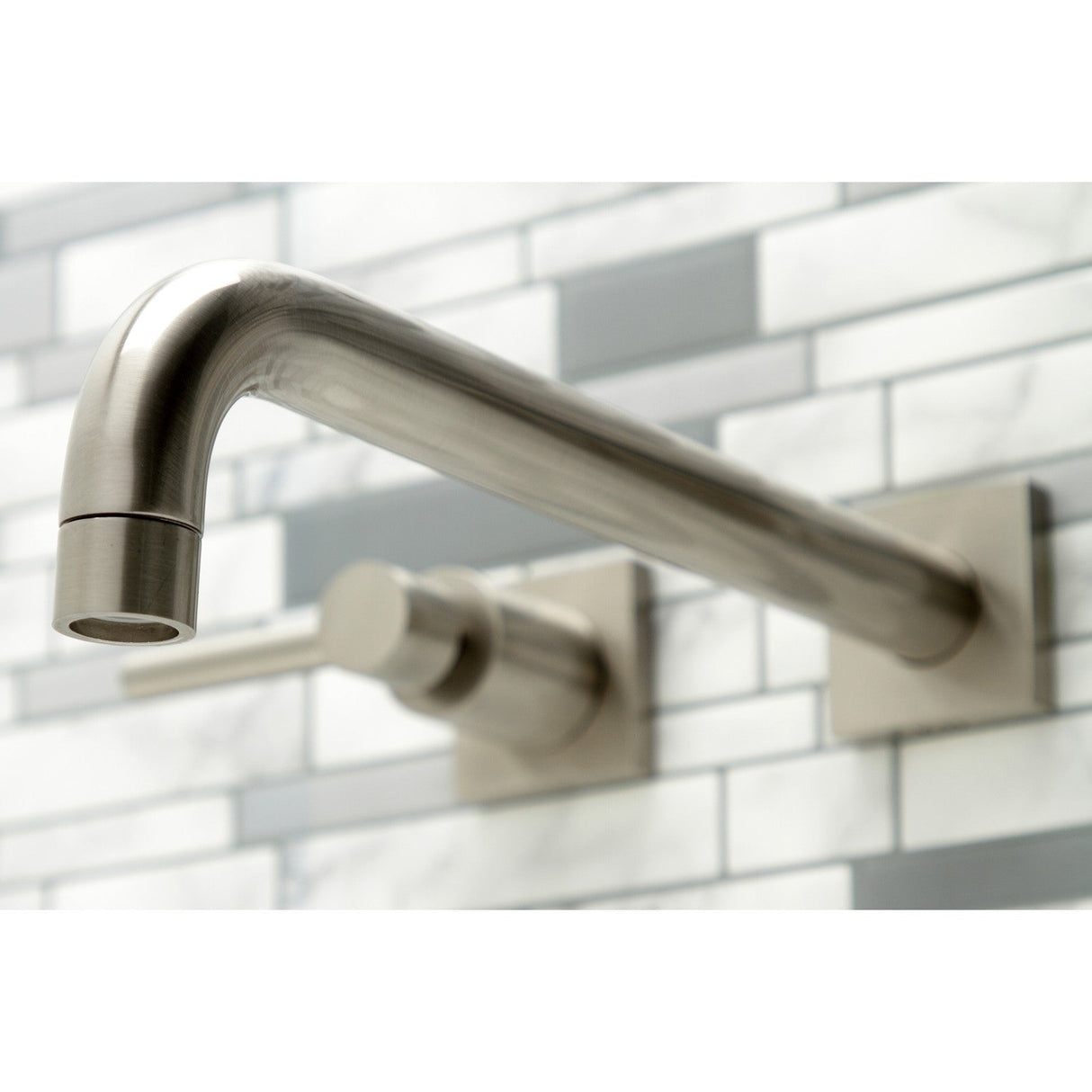 Concord KS6058DL Two-Handle 3-Hole Wall Mount Roman Tub Faucet, Brushed Nickel