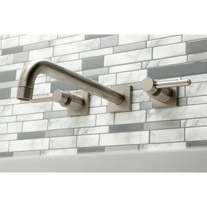 Concord KS6058DL Two-Handle 3-Hole Wall Mount Roman Tub Faucet, Brushed Nickel