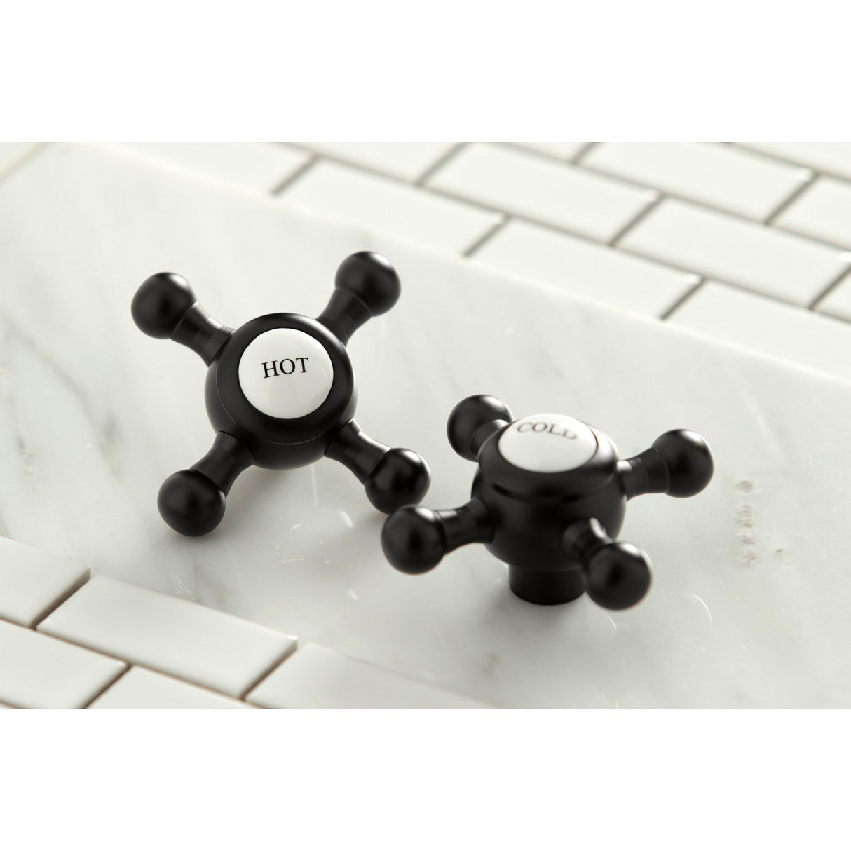 Metropolitan KS6120BX Two-Handle 3-Hole Wall Mount Bathroom Faucet, Matte Black