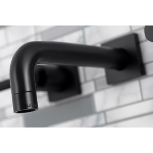Kaiser KS6120DKL Two-Handle 3-Hole Wall Mount Bathroom Faucet, Matte Black
