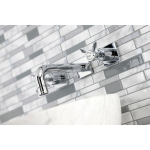 Essex KS6121BEX Two-Handle 3-Hole Wall Mount Bathroom Faucet, Polished Chrome