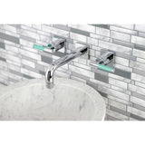 Kaiser KS6121CKL Two-Handle 3-Hole Wall Mount Bathroom Faucet, Polished Chrome