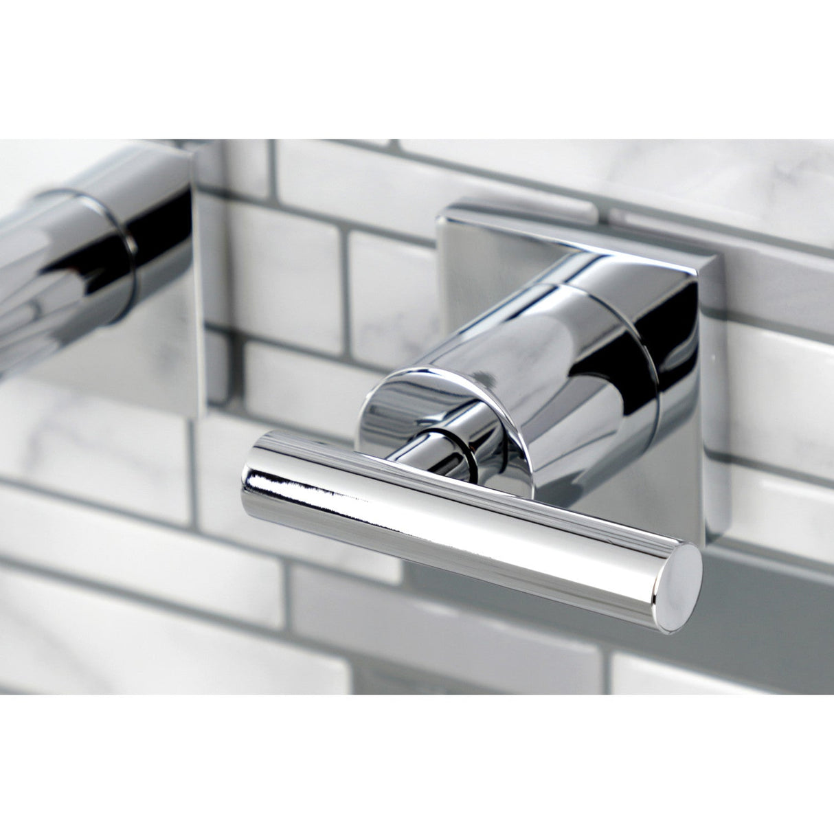 Manhattan KS6121CML Two-Handle 3-Hole Wall Mount Bathroom Faucet, Polished Chrome