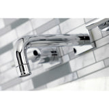 Manhattan KS6121CML Two-Handle 3-Hole Wall Mount Bathroom Faucet, Polished Chrome