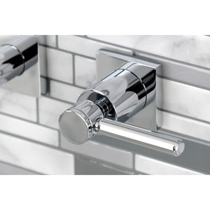 Concord KS6121DL Two-Handle 3-Hole Wall Mount Bathroom Faucet, Polished Chrome