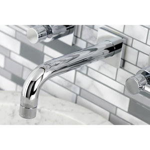 Concord KS6121DL Two-Handle 3-Hole Wall Mount Bathroom Faucet, Polished Chrome