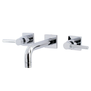 Concord KS6121DL Two-Handle 3-Hole Wall Mount Bathroom Faucet, Polished Chrome