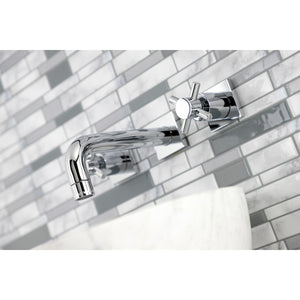 Concord KS6121DX Two-Handle 3-Hole Wall Mount Bathroom Faucet, Polished Chrome
