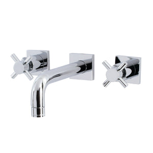 Concord KS6121DX Two-Handle 3-Hole Wall Mount Bathroom Faucet, Polished Chrome