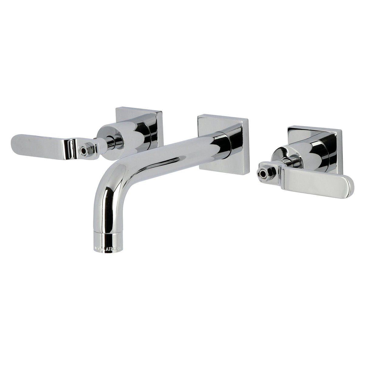 Whitaker KS6121KL Two-Handle 3-Hole Wall Mount Bathroom Faucet, Polished Chrome