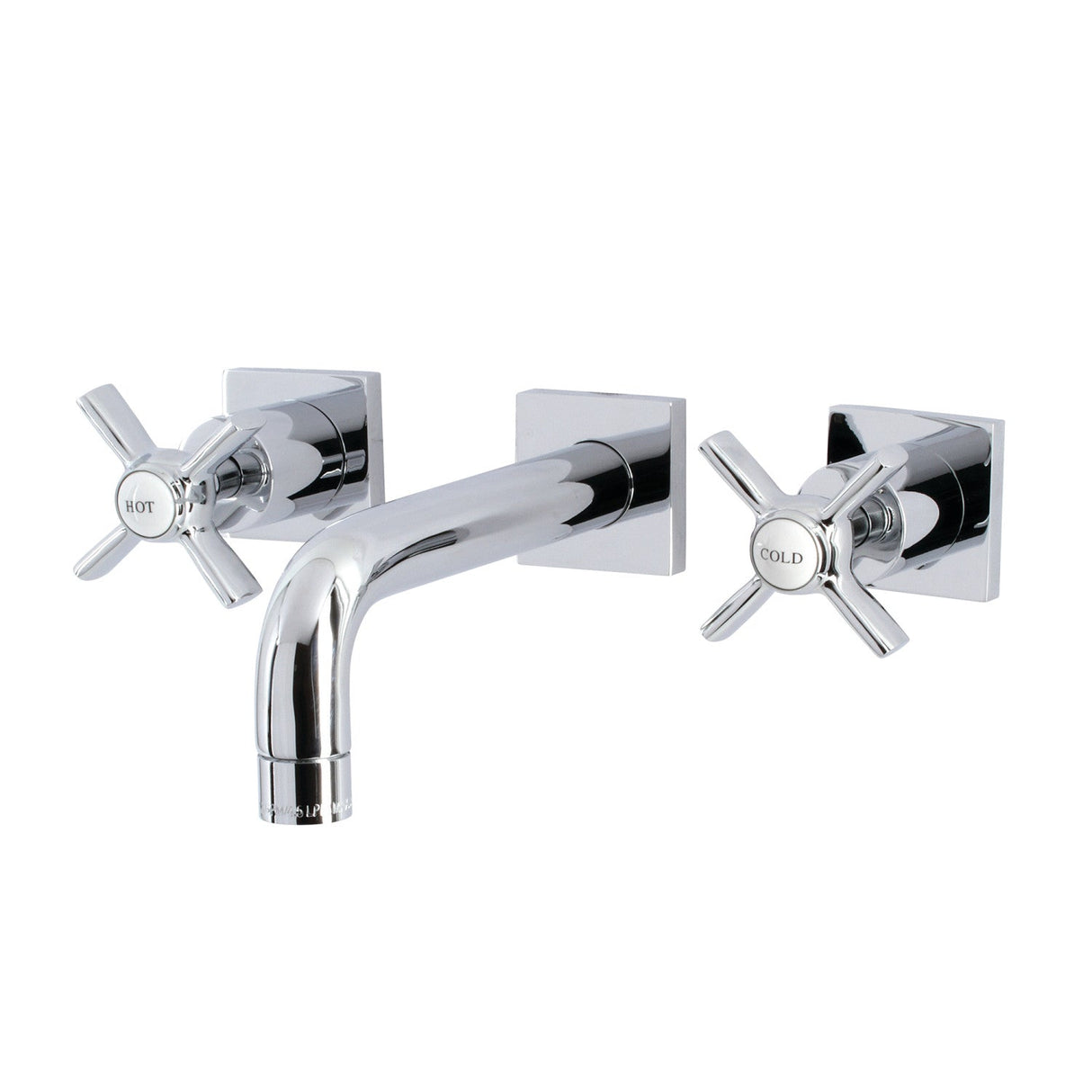 Millennium KS6121ZX Two-Handle 3-Hole Wall Mount Bathroom Faucet, Polished Chrome
