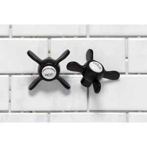 Essex KS6125BEX Two-Handle 3-Hole Wall Mount Bathroom Faucet, Oil Rubbed Bronze