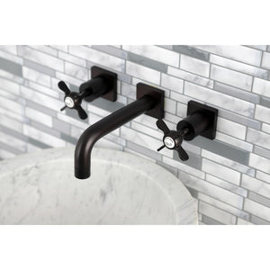 Essex KS6125BEX Two-Handle 3-Hole Wall Mount Bathroom Faucet, Oil Rubbed Bronze