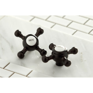 Metropolitan KS6125BX Two-Handle 3-Hole Wall Mount Bathroom Faucet, Oil Rubbed Bronze