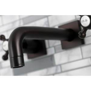 Metropolitan KS6125BX Two-Handle 3-Hole Wall Mount Bathroom Faucet, Oil Rubbed Bronze