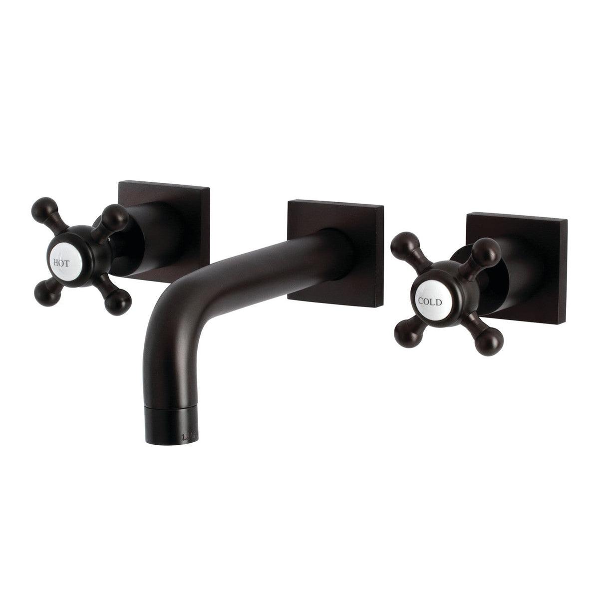 Metropolitan KS6125BX Two-Handle 3-Hole Wall Mount Bathroom Faucet, Oil Rubbed Bronze