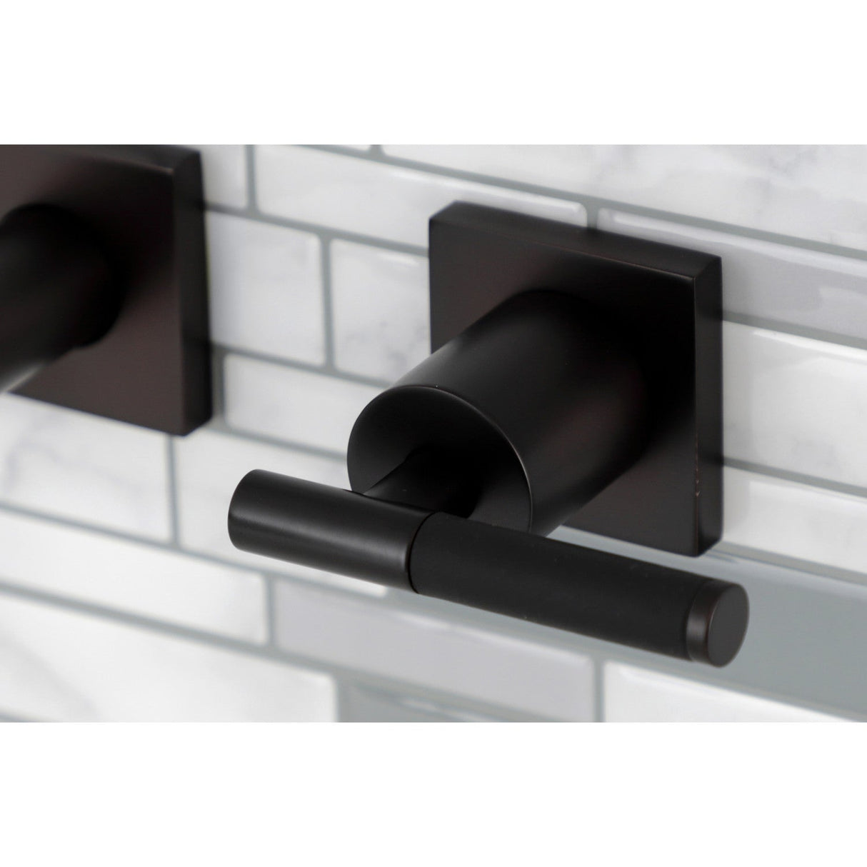 Kaiser KS6125CKL Two-Handle 3-Hole Wall Mount Bathroom Faucet, Oil Rubbed Bronze