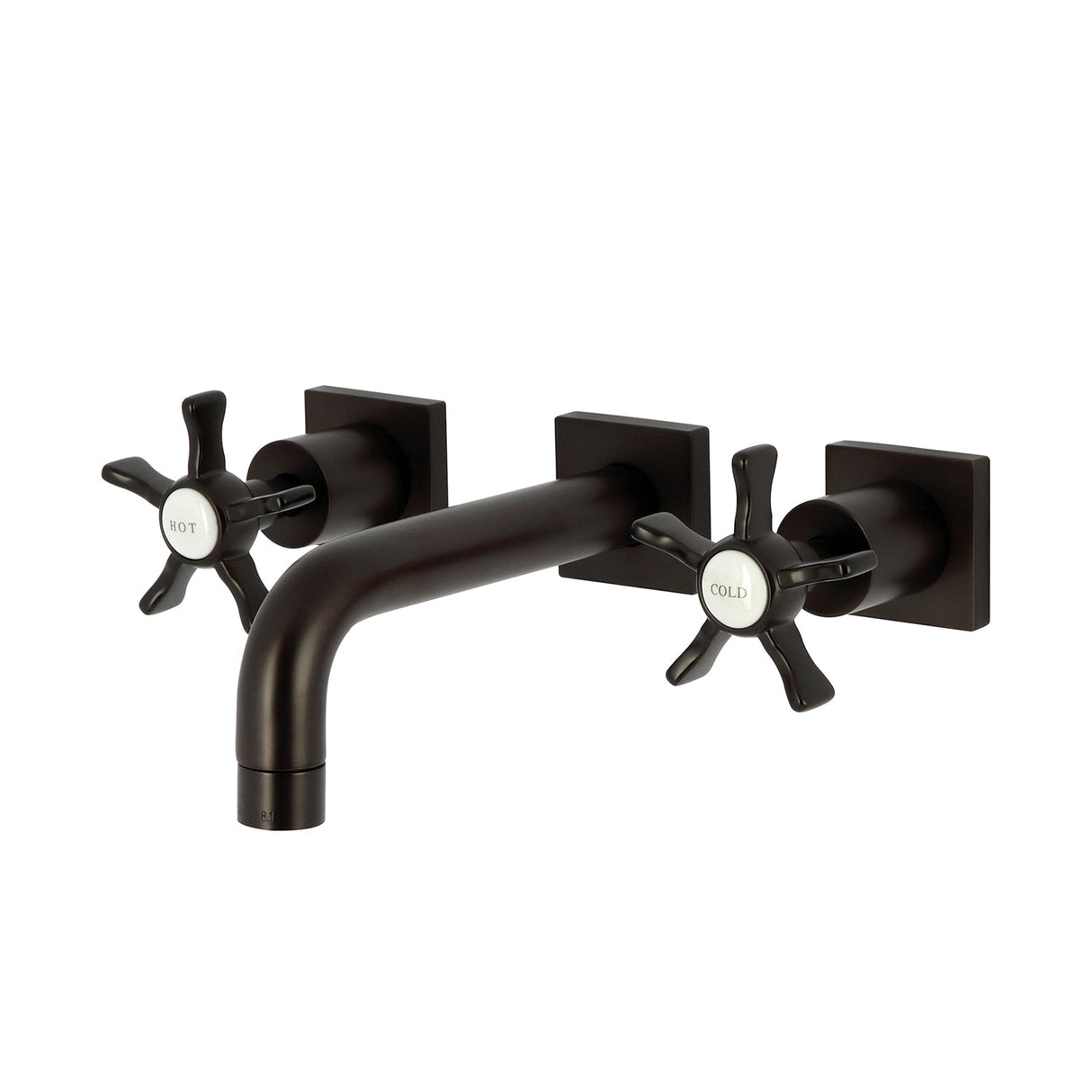 Hamilton KS6125NX Two-Handle 3-Hole Wall Mount Bathroom Faucet, Oil Rubbed Bronze