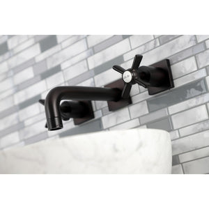 Millennium KS6125ZX Two-Handle 3-Hole Wall Mount Bathroom Faucet, Oil Rubbed Bronze