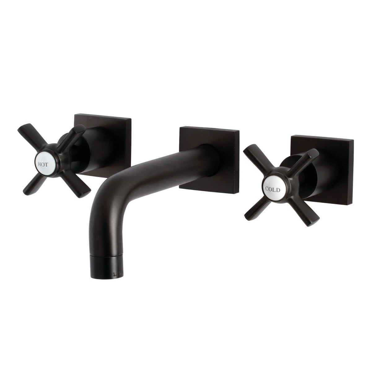 Millennium KS6125ZX Two-Handle 3-Hole Wall Mount Bathroom Faucet, Oil Rubbed Bronze