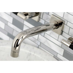 Kaiser KS6126CKL Two-Handle 3-Hole Wall Mount Bathroom Faucet, Polished Nickel