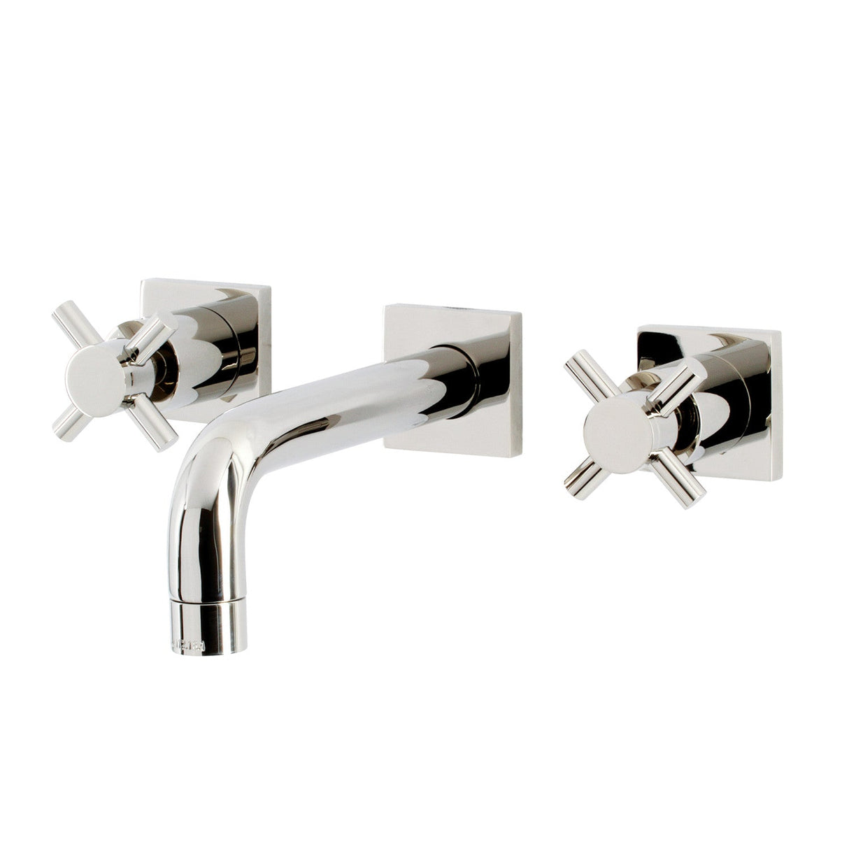 Concord KS6126DX Two-Handle 3-Hole Wall Mount Bathroom Faucet, Polished Nickel