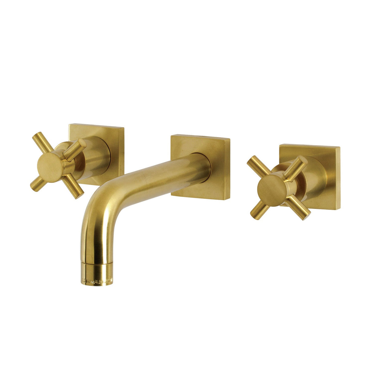 Concord KS6127DX Two-Handle 3-Hole Wall Mount Bathroom Faucet, Brushed Brass