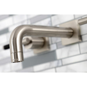 Kaiser KS6128CKL Two-Handle 3-Hole Wall Mount Bathroom Faucet, Brushed Nickel