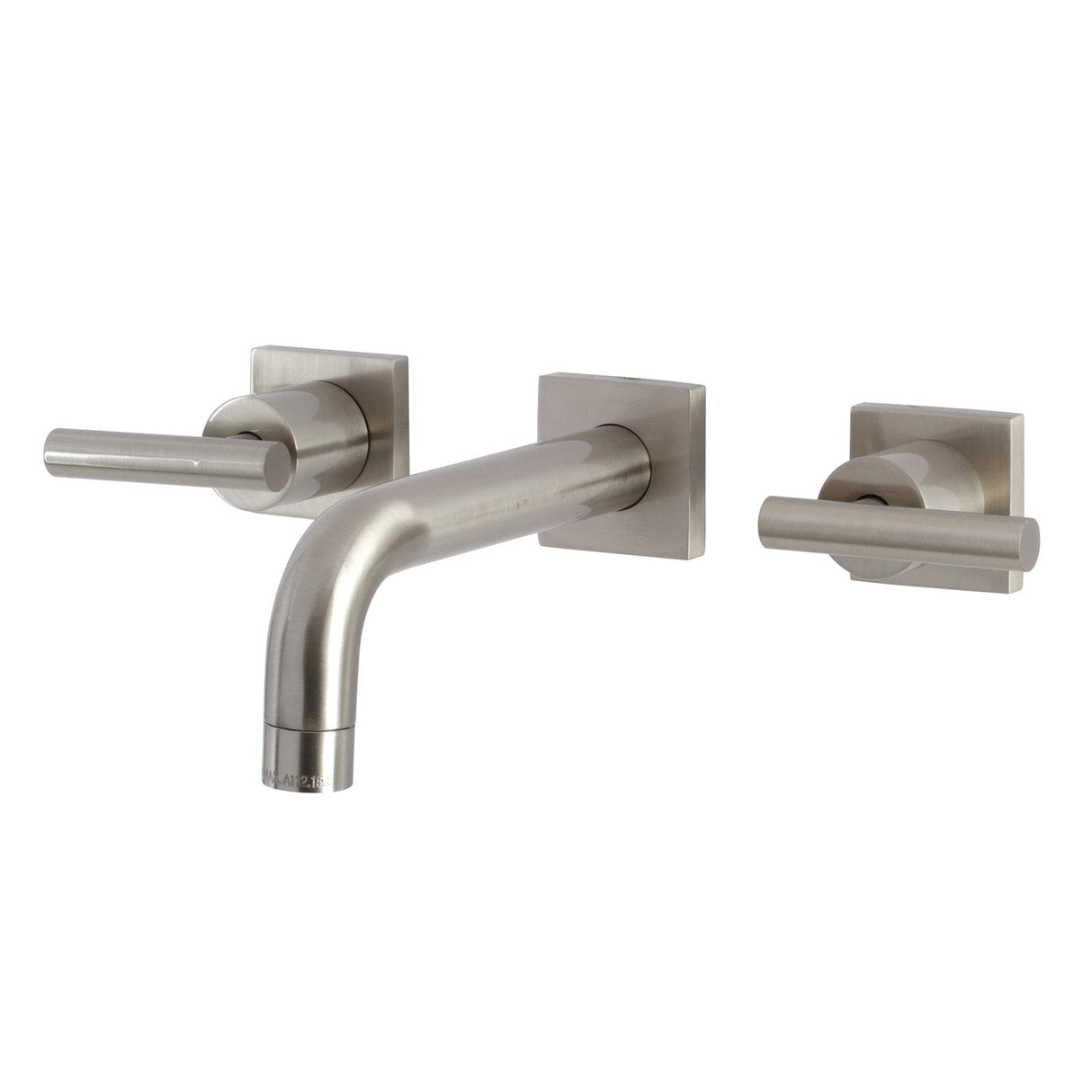 Manhattan KS6128CML Two-Handle 3-Hole Wall Mount Bathroom Faucet, Brushed Nickel