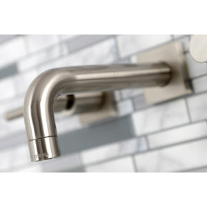 Concord KS6128DL Two-Handle 3-Hole Wall Mount Bathroom Faucet, Brushed Nickel