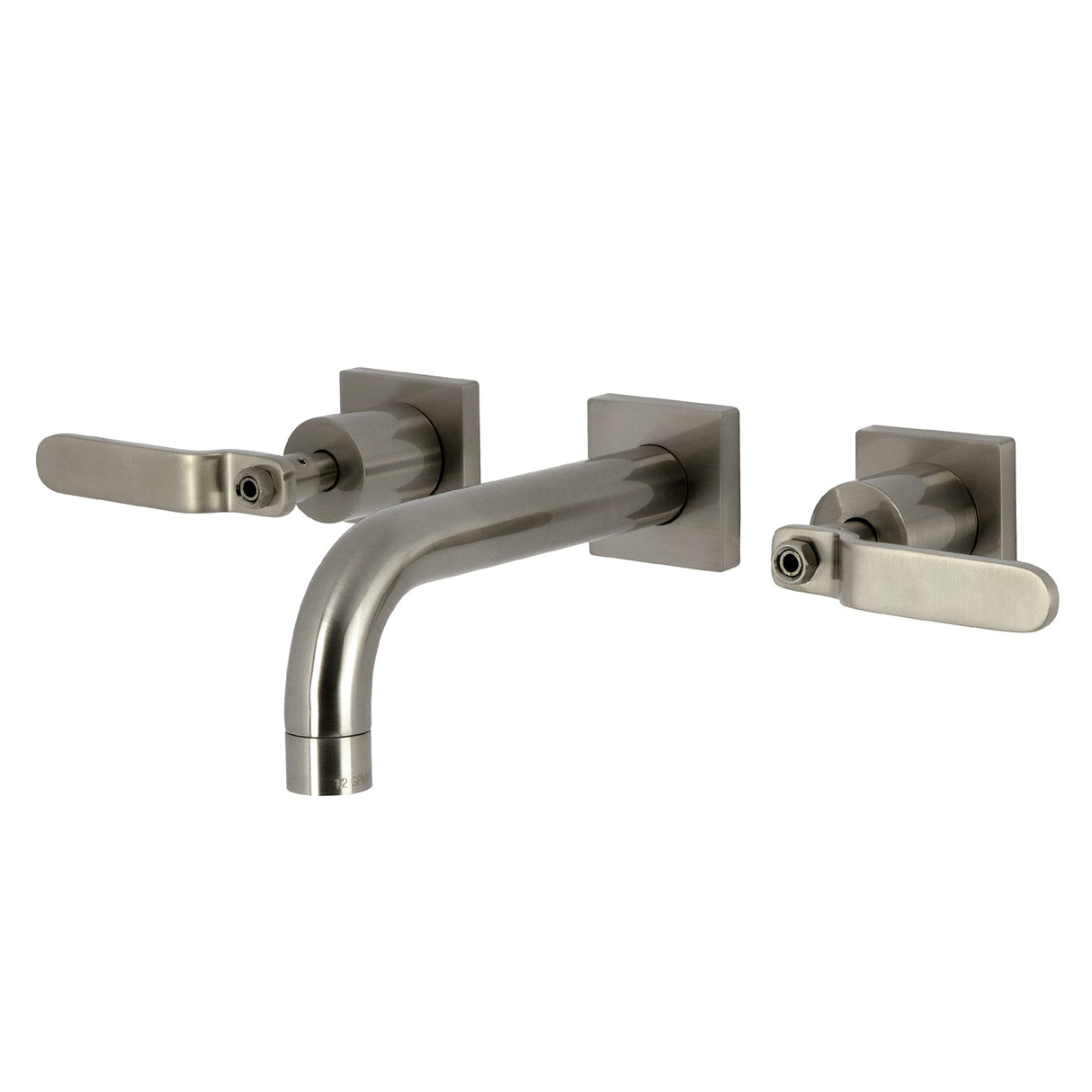 Whitaker KS6128KL Two-Handle 3-Hole Wall Mount Bathroom Faucet, Brushed Nickel